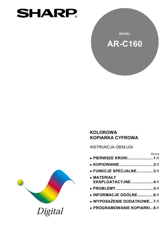 Mode d'emploi SHARP AR-C160