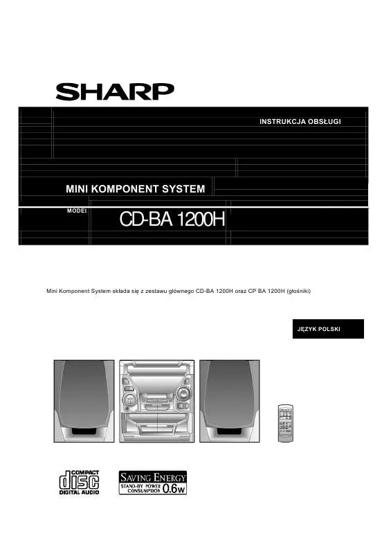 Mode d'emploi SHARP CD-BA1200H