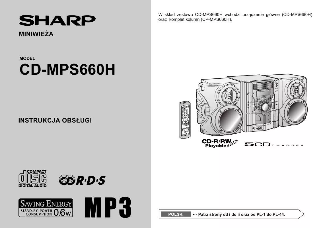 Mode d'emploi SHARP CD-MPS660H