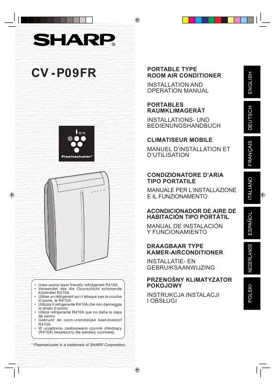 Mode d'emploi SHARP CV-P09FR