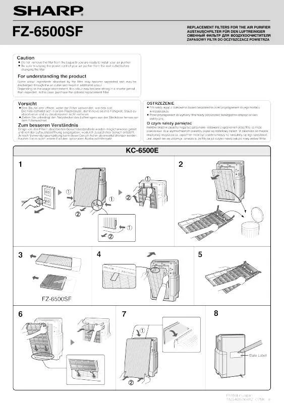 Mode d'emploi SHARP FZ-6400SF