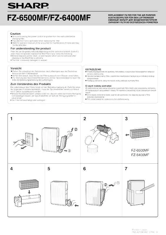 Mode d'emploi SHARP FZ-6500MF