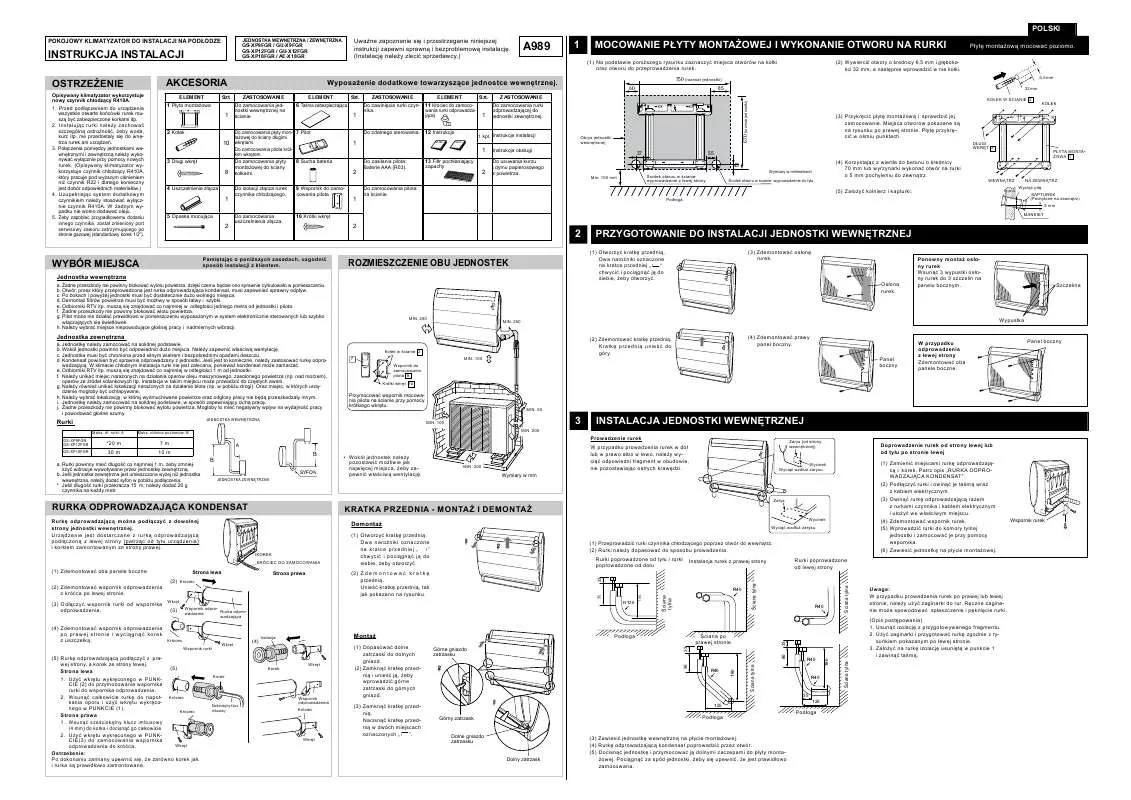 Mode d'emploi SHARP GS-XP18FGR