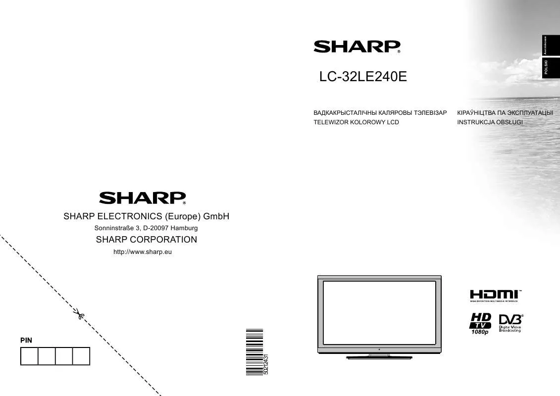 Mode d'emploi SHARP LC-32LE240E