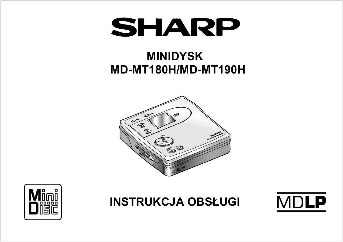 Mode d'emploi SHARP MD-MT190H