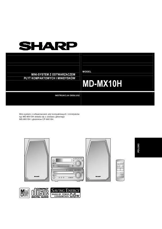 Mode d'emploi SHARP MD-MX10H