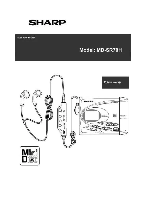 Mode d'emploi SHARP MD-SR70H