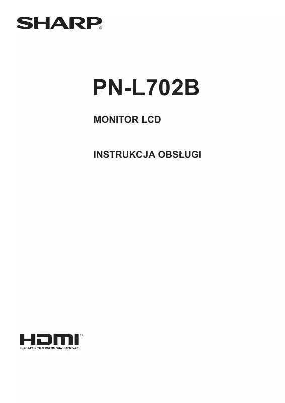 Mode d'emploi SHARP PN-L702B