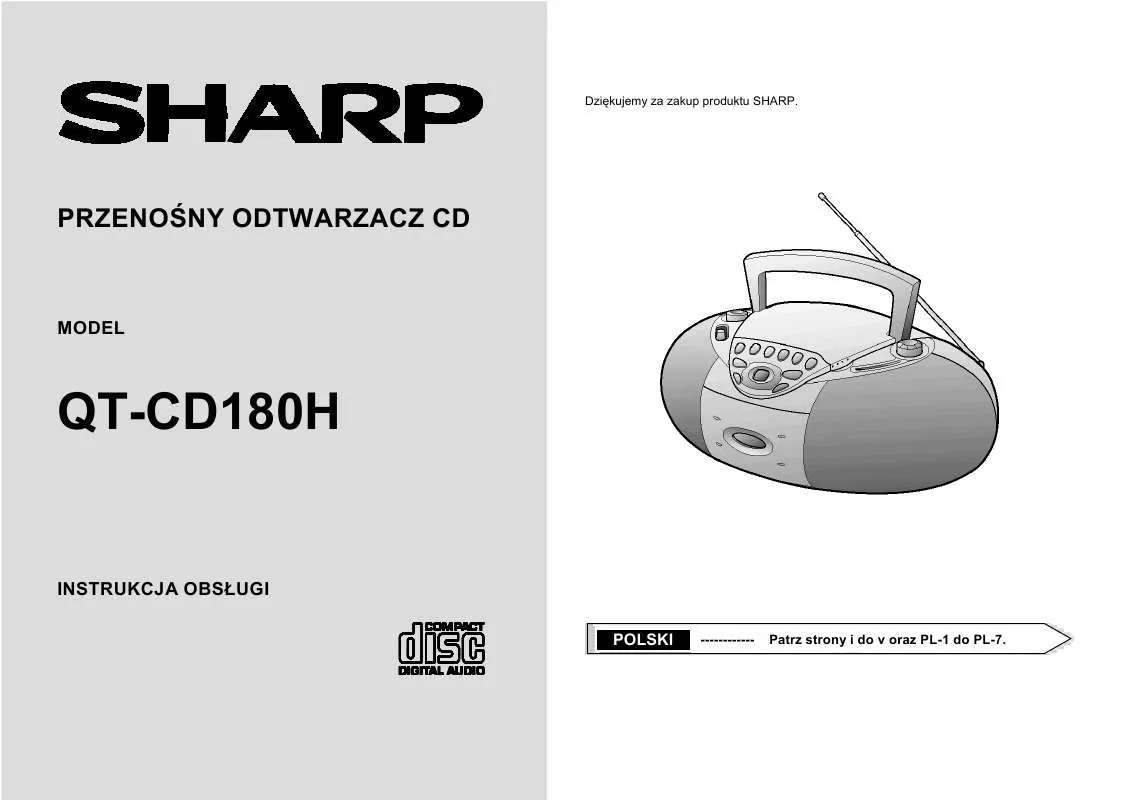 Mode d'emploi SHARP QT-CD180H