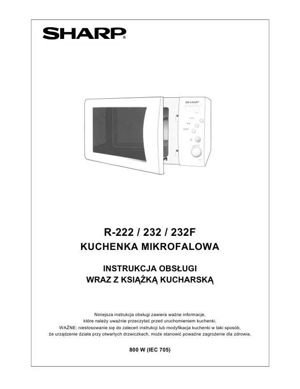 Mode d'emploi SHARP R-222