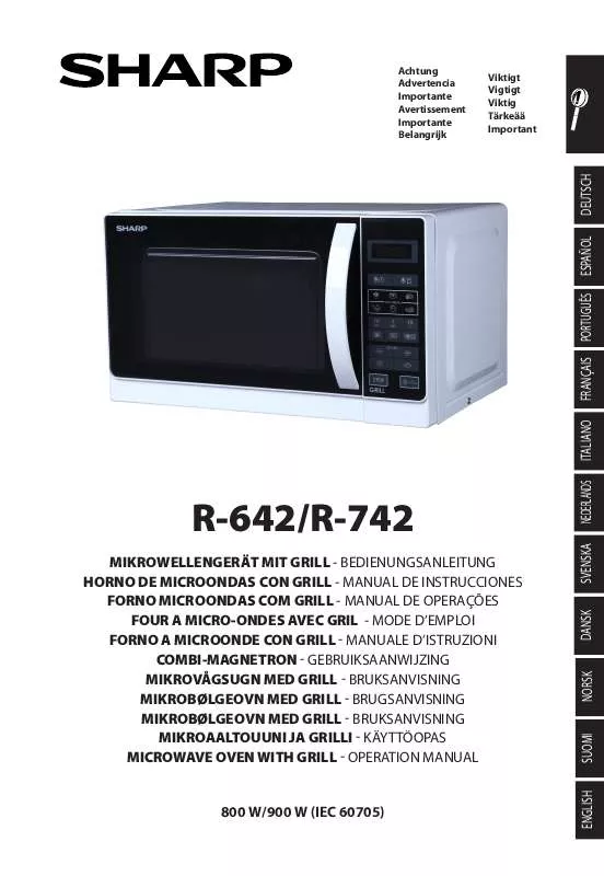 Mode d'emploi SHARP R-742