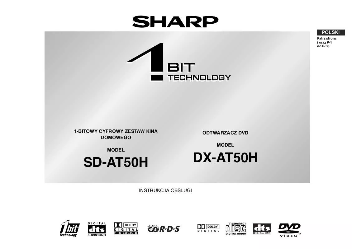 Mode d'emploi SHARP SD-AT50H