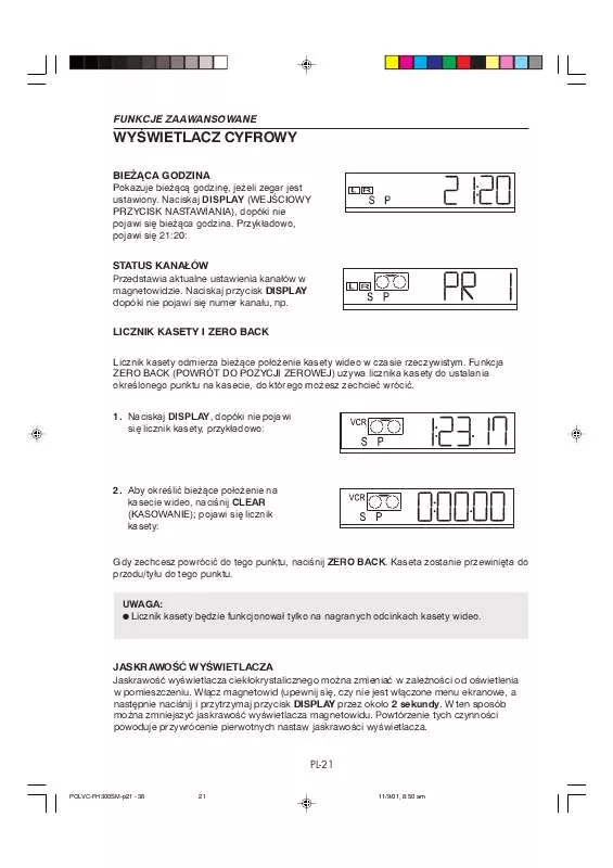 Mode d'emploi SHARP VC-FH300BM