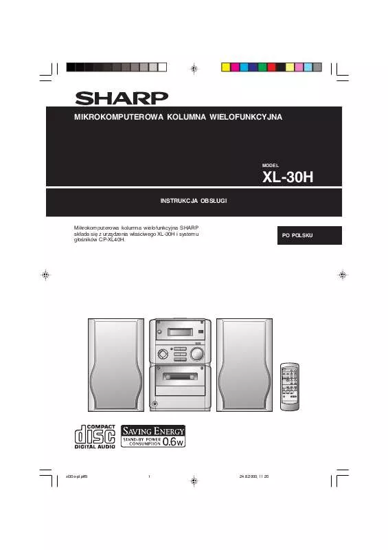 Mode d'emploi SHARP XL-30H