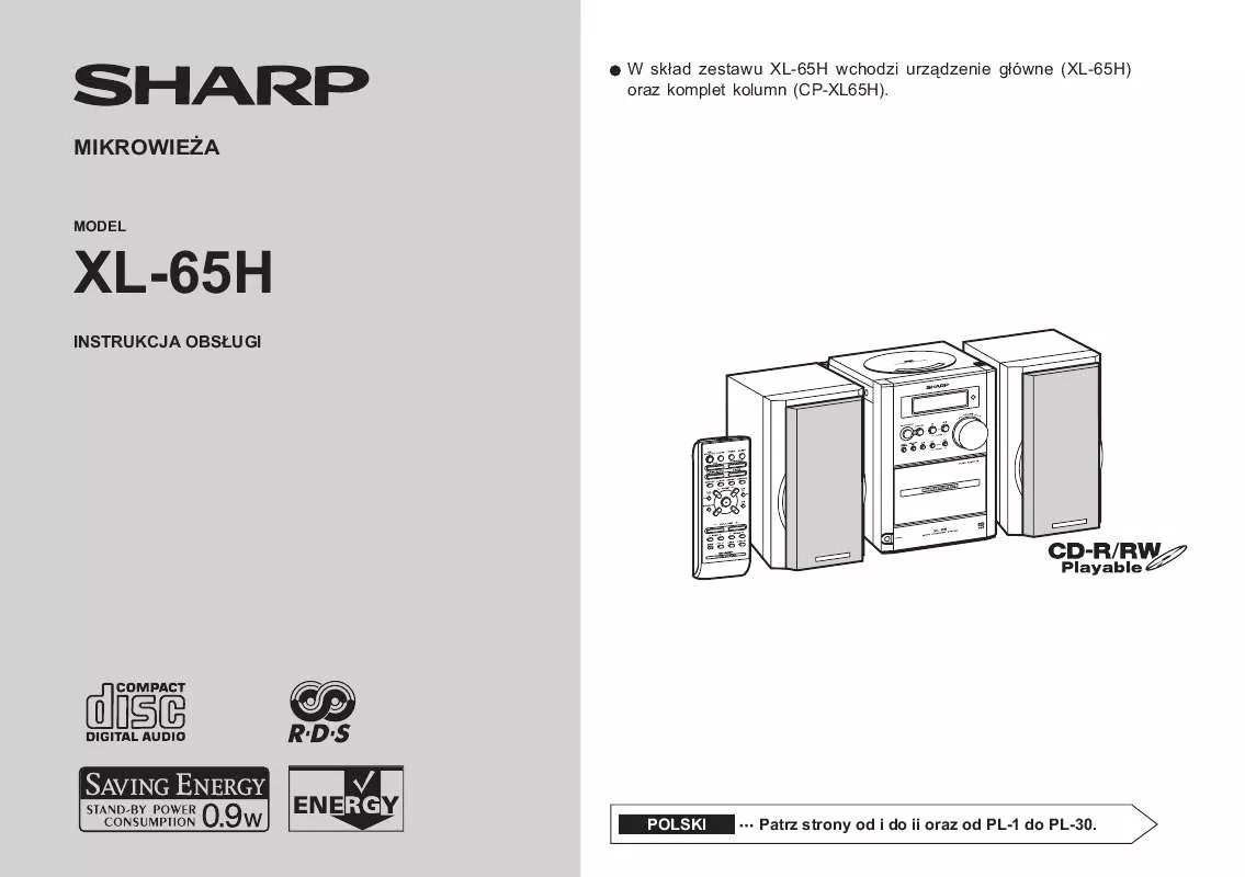 Mode d'emploi SHARP XL-65H