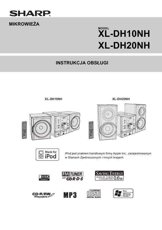 Mode d'emploi SHARP XL-DH10