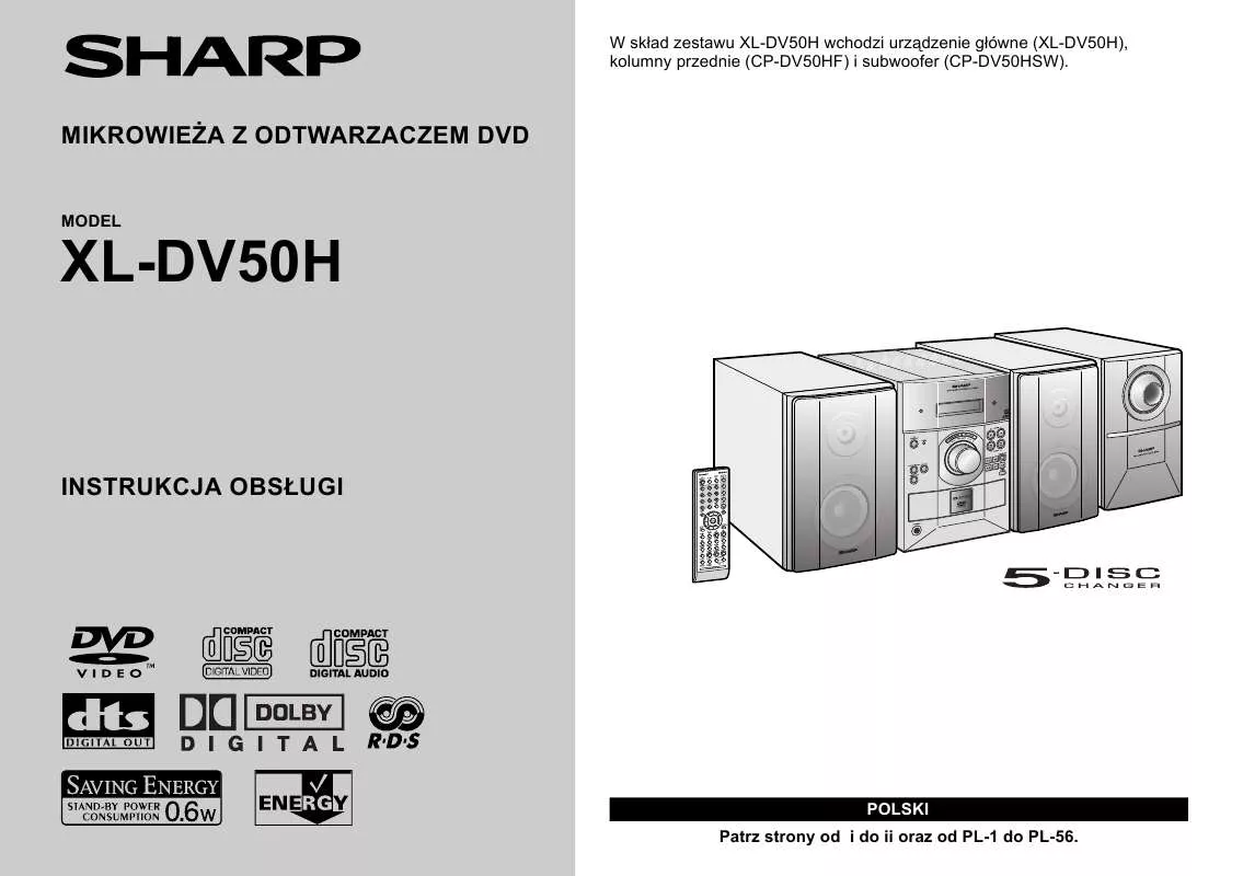 Mode d'emploi SHARP XL-DV50H