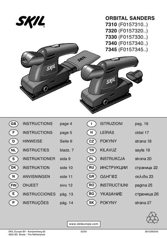 Mode d'emploi SKIL 7340