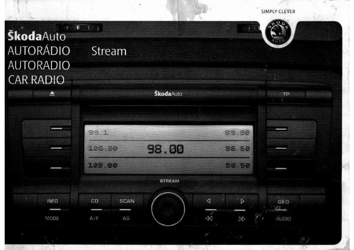 Mode d'emploi SKODA SKODARADIO STREAM