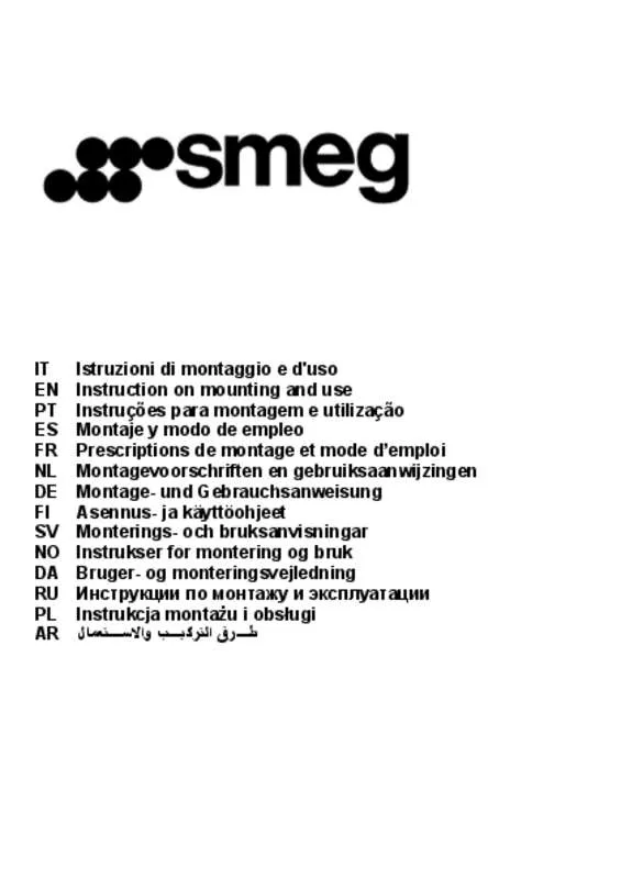 Mode d'emploi SMEG KSET62E