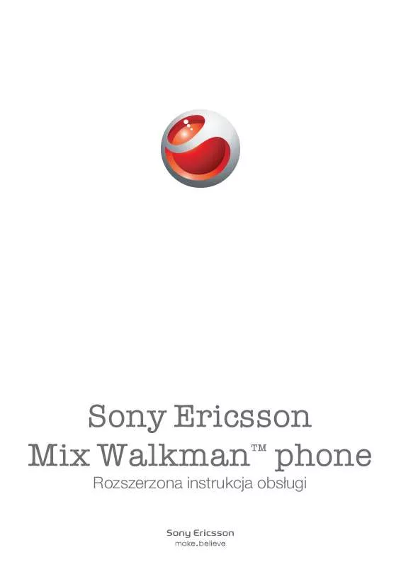 Mode d'emploi SONY ERICSSON MIX WALKMAN