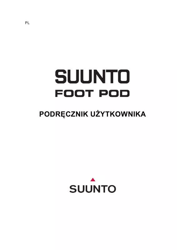 Mode d'emploi SUUNTO FOOT POD