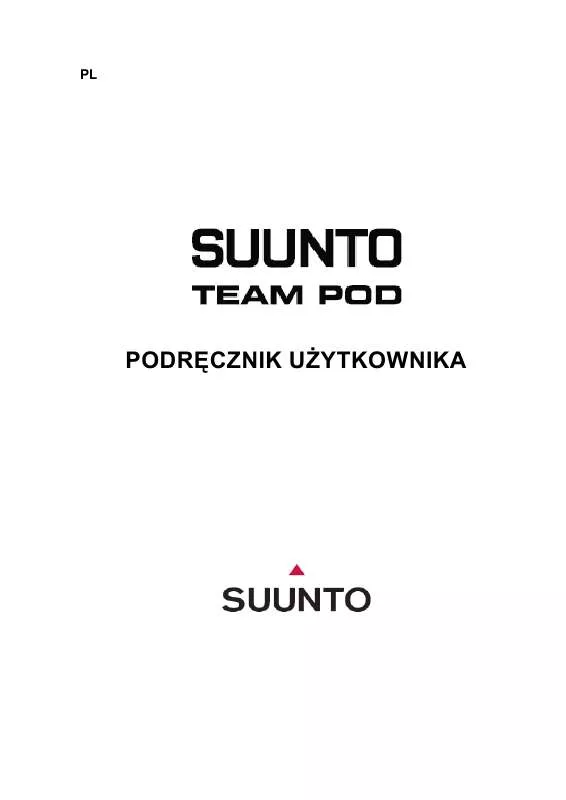 Mode d'emploi SUUNTO TEAM POD