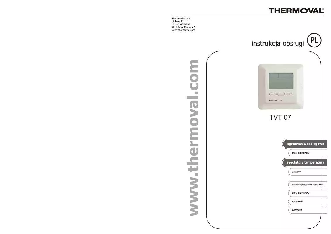 Mode d'emploi THERMOVAL TVT 07