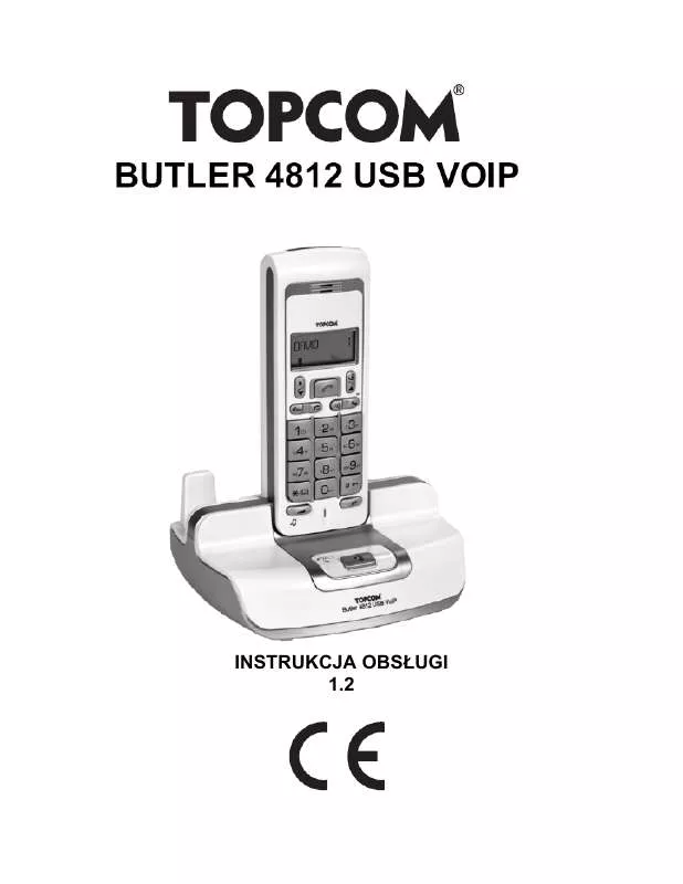 Mode d'emploi TOPCOM BUTLER 4812