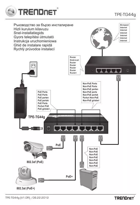 Mode d'emploi TRENDNET TPE-TG44G