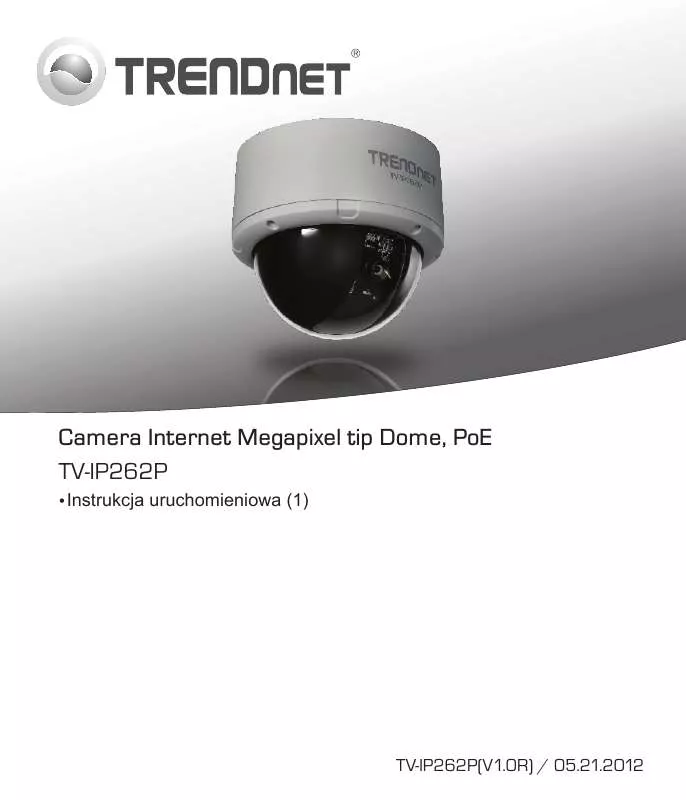 Mode d'emploi TRENDNET TV-IP262P