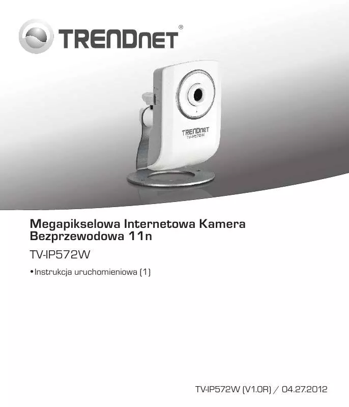 Mode d'emploi TRENDNET TV-IP572W