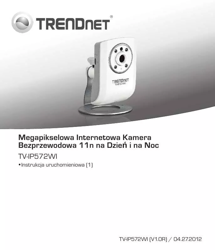 Mode d'emploi TRENDNET TV-IP572WI