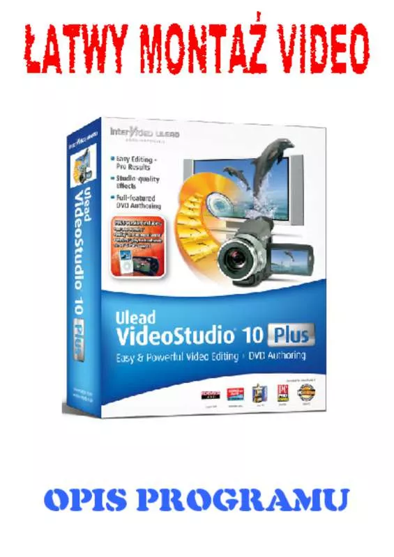 Mode d'emploi ULEAD VIDEO STUDIO 10 PLUS