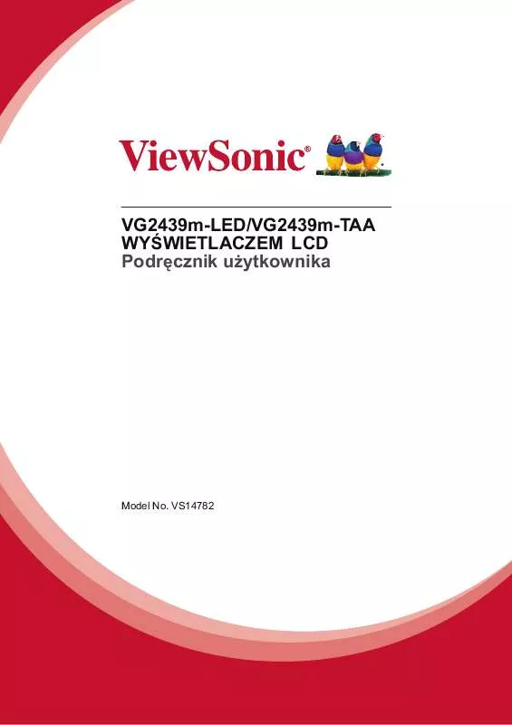 Mode d'emploi VIEWSONIC VG2439M-TAA