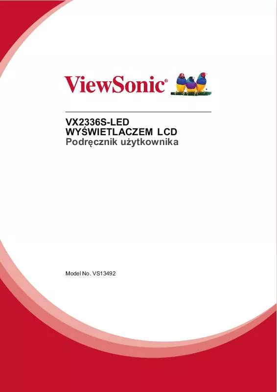 Mode d'emploi VIEWSONIC VX2336S-LED