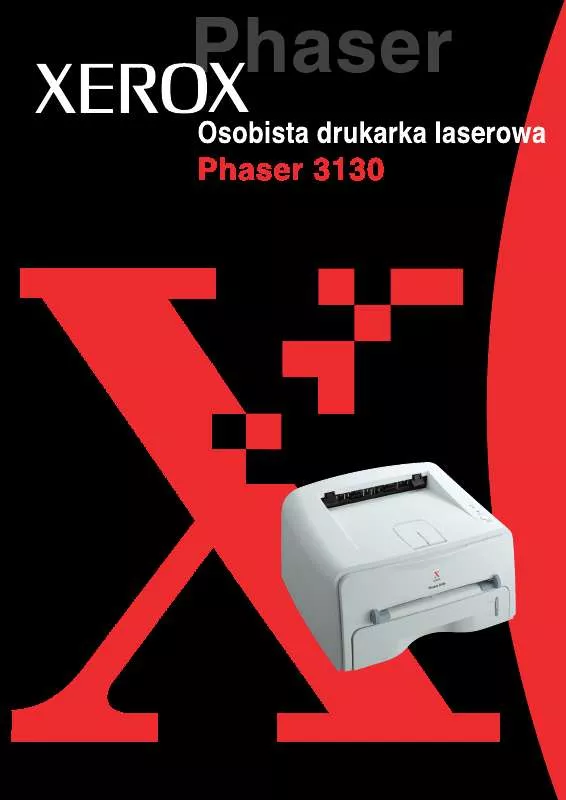 Mode d'emploi XEROX PHASER 3130