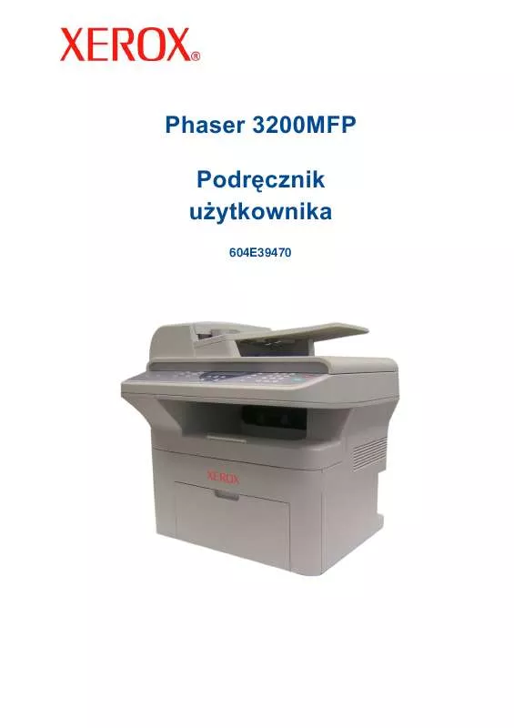 Mode d'emploi XEROX PHASER 3200MFP