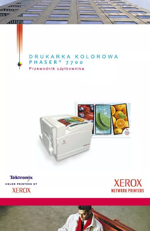 Mode d'emploi XEROX PHASER 7700