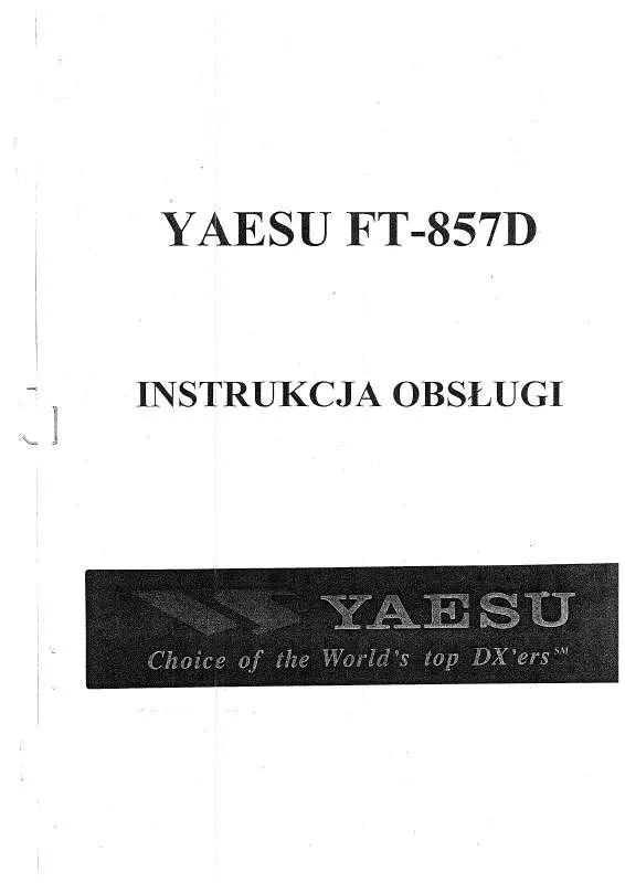 Mode d'emploi YAESU FT-857D