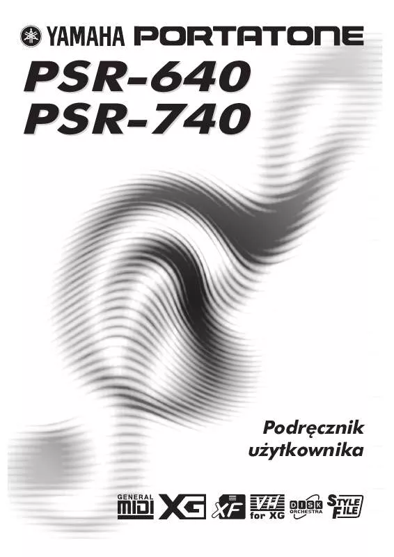 Mode d'emploi YAMAHA PSR-740