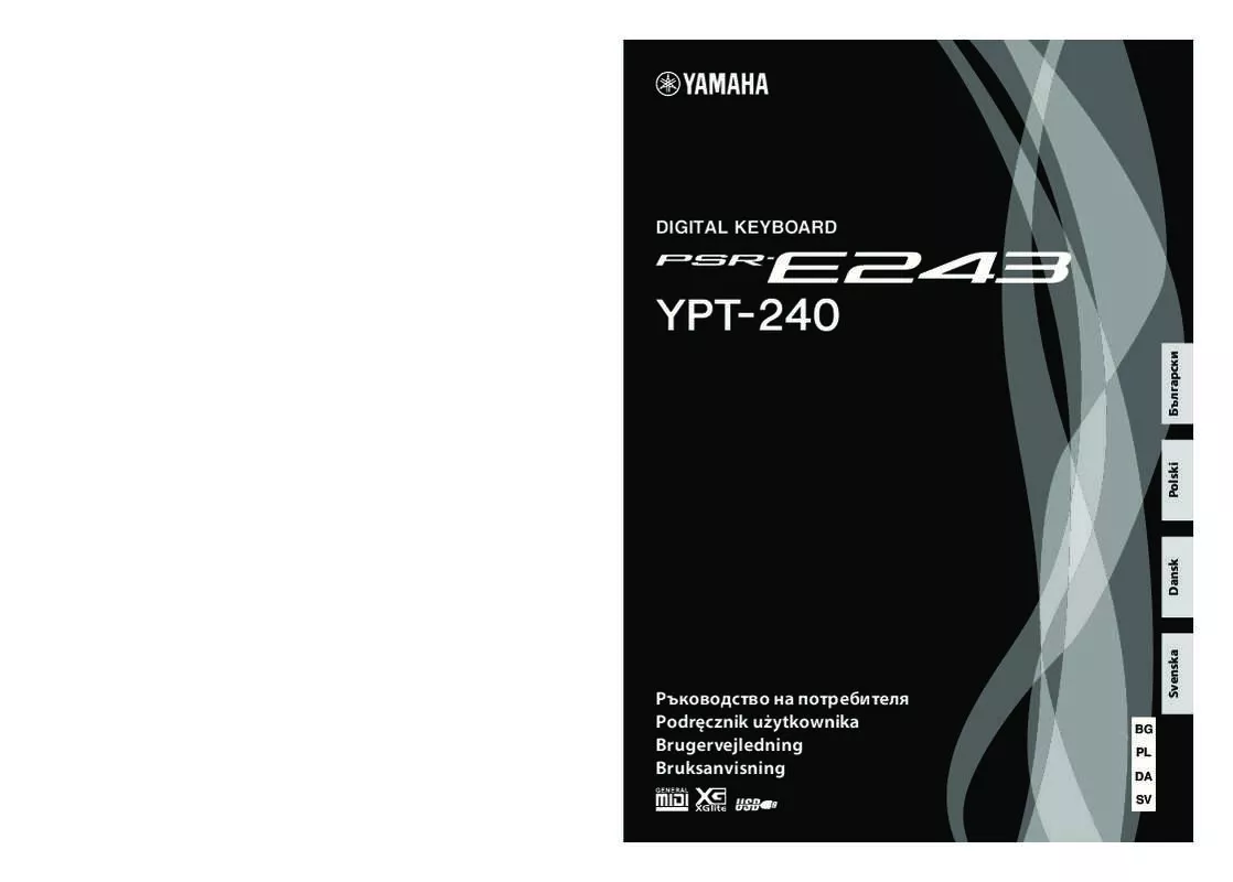 Mode d'emploi YAMAHA PSR-E243/YPT-240