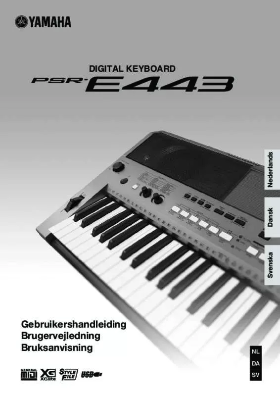 Mode d'emploi YAMAHA PSR-E443