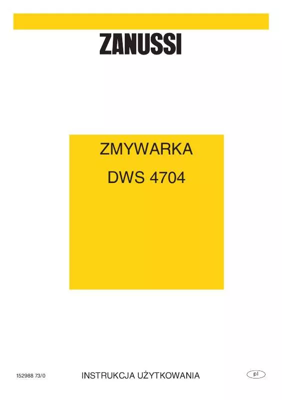 Mode d'emploi ZANUSSI DWS4704