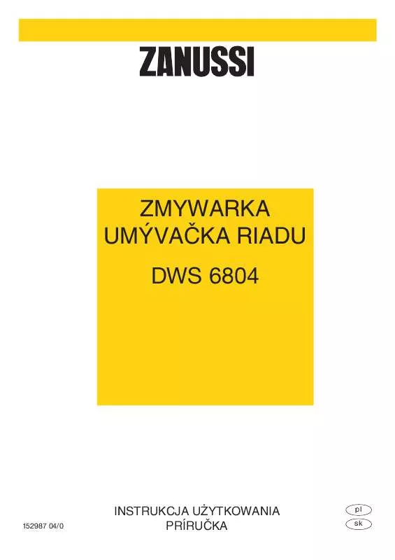 Mode d'emploi ZANUSSI DWS6804