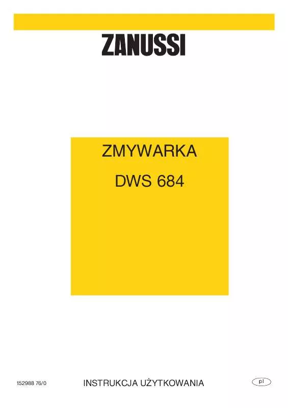 Mode d'emploi ZANUSSI DWS684