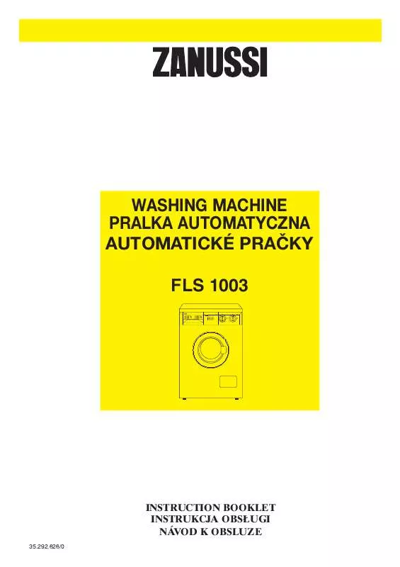 Mode d'emploi ZANUSSI FLS1003