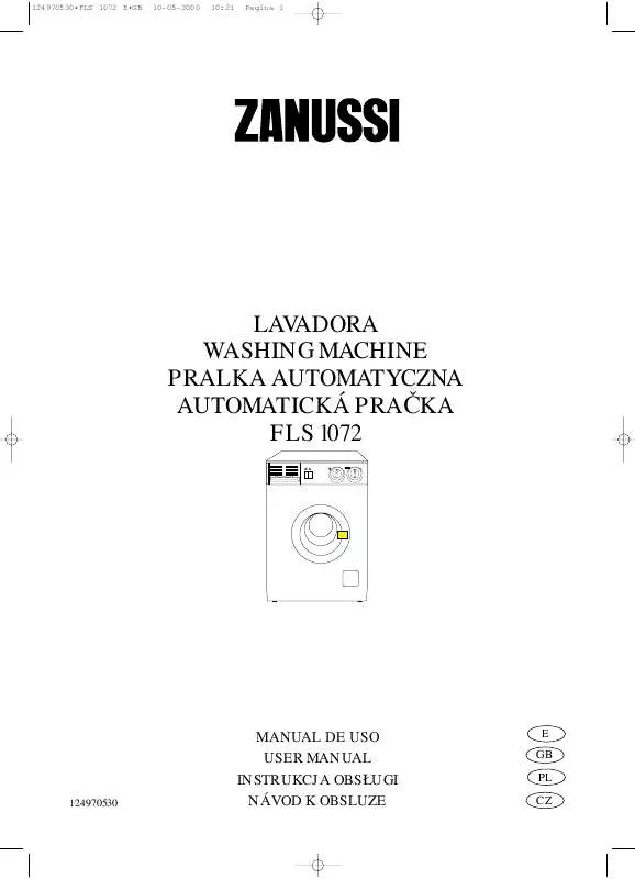 Mode d'emploi ZANUSSI FLS1072