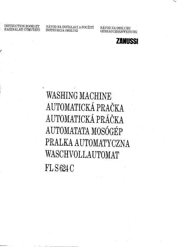 Mode d'emploi ZANUSSI FLS624C