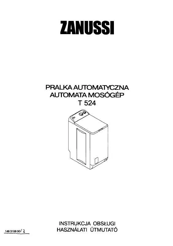 Mode d'emploi ZANUSSI T524